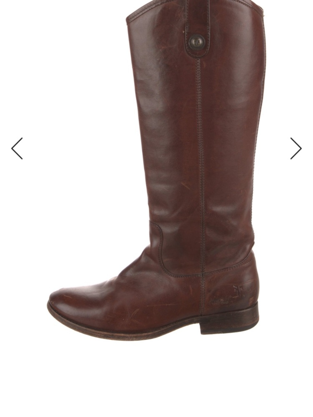FRYE AND CO. Brown Leather Knee-High Heeled Boots